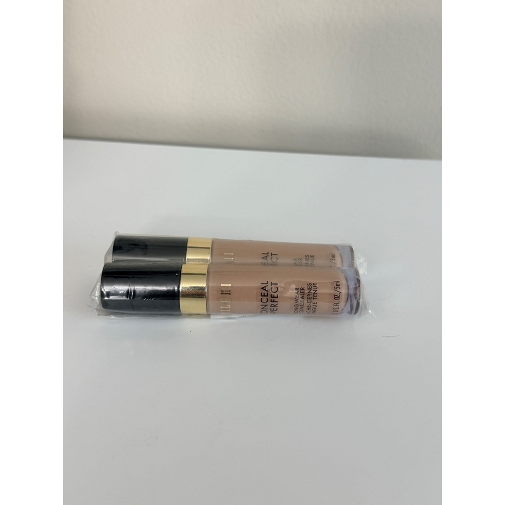 Milani Conceal Perfect Concealer Womens 0.17oz Light Vanilla 120 2pk NWT